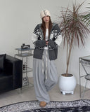 Ender Nordic Knit Hooded Zip-Up