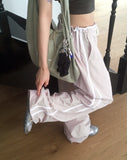 Kensi low-rise nylon track wide pants
