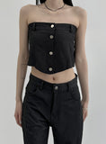 Levon button tube top