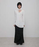 Layered Chifon Scarf Long Sleeve