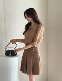 Charlotte See-Through Collar Three Quarter Blouse