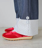 ✿BUTTON ROLL-UP CAPRANTS