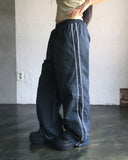 Seukae track two-way banding wide pants