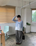 Ditsy Bokashi Summer Ribbon Bolero Cardigan