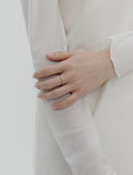 Ice Block Silver Ring S