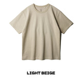Work Basic Double Cotton Plain Short Sleeve