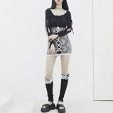 Sereni Ribbon Lace Leg Warmer