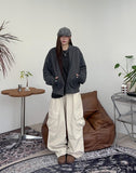 Neron cargo wide banding pants