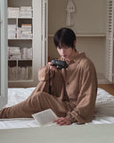 Ruko Crease Balloon Jacket Pants Set