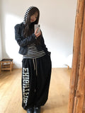Bio Stripe Long Hoodie
