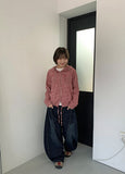 Kososo Check Hood Crop Shirt