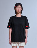 Sleeve Heart Short Sleeve Tee