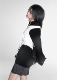 Arc Unbalanced Wrap Skirt