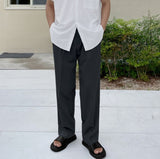 Inder Pintuck Wide Slacks