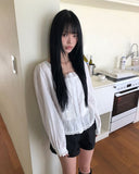 Adam Lace Square Blouse