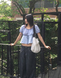 Eno Ribbon Strap Cotton Cross Shoulder Bag
