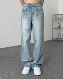 Deueddy Washing Long Wide Denim Pants