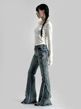 Ariel Fringe Bootcut Denim