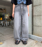 Combi Washing Wide Denim Pants