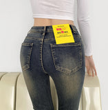 Pelvic Pad Slim Span Bootcut Denim Pants