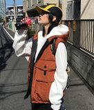 POCKET PADDING HOOD VEST
