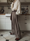 Lewis 3 pintuck wide slacks