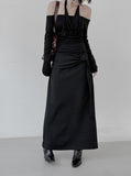 Drape Cowl Neck Halter Off-Shoulder