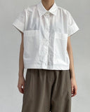 Tapt Big Pocket Crop Shirt