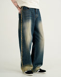 Rip Off Washing Denim Pants