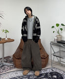 Liden Cowichan Knit Hooded Zip-Up