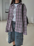 May Loose Fit Checkered Shirt