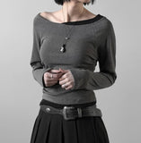 Sherry Layered Boat Neck Tee