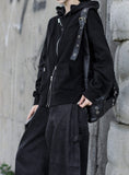 Gio Unbalanced Hood Zip-Up