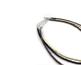 Wood beads choker