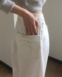Hiro Ribbon Pocket Wide Cotton Pants