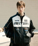 93 Racing Biker Leather Jacket