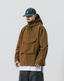 Nylon Big Pocket Hood Anorak