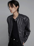 Vintage washing biker jacket