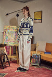 [2-WAY] Bunny Crop Zip-Up Knit