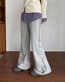 [BAONHAUS] Kathleen Banding Semi-Bootcut Pants