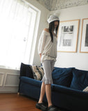 Stripe Punching Mesh See-Through Beanie
