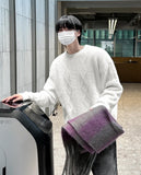 Wool pattern muffler