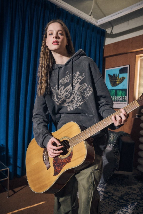 【CPGN STUDIO】23FW★ Connection Rhythm Pigment Hoodie CPGN STUDIO (コンパーニョ) - コネクションリズムピグメント