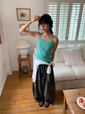 Ibe Balloon Wide Cut Nylon Banding Pants