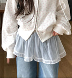 Kathy See-Through Frill Skirt