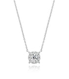 Essence Lab Diamond 14K(W) Halo Necklace M