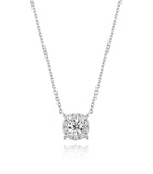 Essence Lab Diamond 14K(W) Halo Necklace M