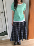 [BAONHAUS] Seidin Tencel Layered Short Sleeve Tee