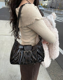 Lesson Buckle Vintage Leather Shoulder Bag