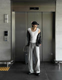 One Tuck Wide Pants